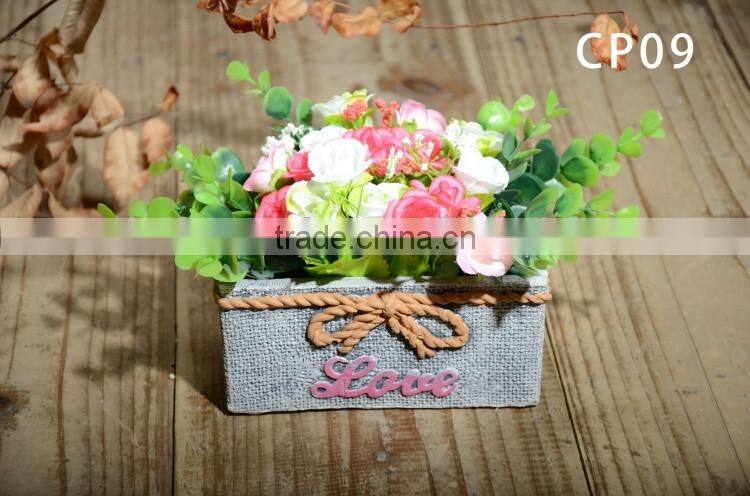 Factory wholesale cement decorative garden plant pots indoor