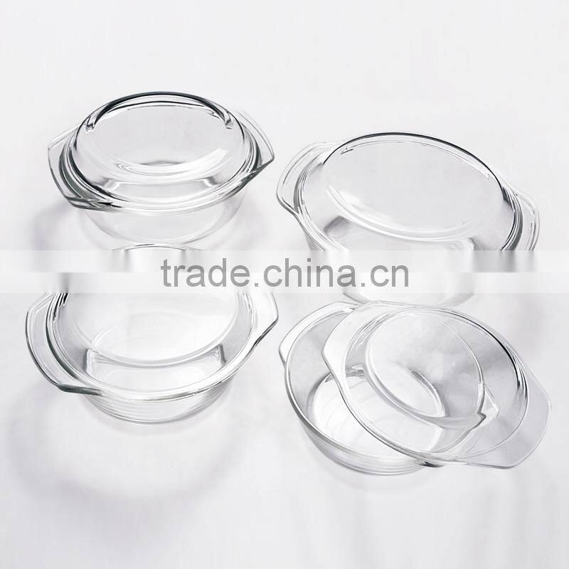 High Borosilicate Glass Abalone Plate Set