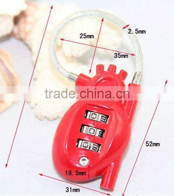 Human heart shape combination lock