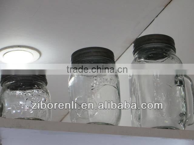 Set 4 Pedestal Shaped Clear Redneck Wine Mason Glass Wholesale