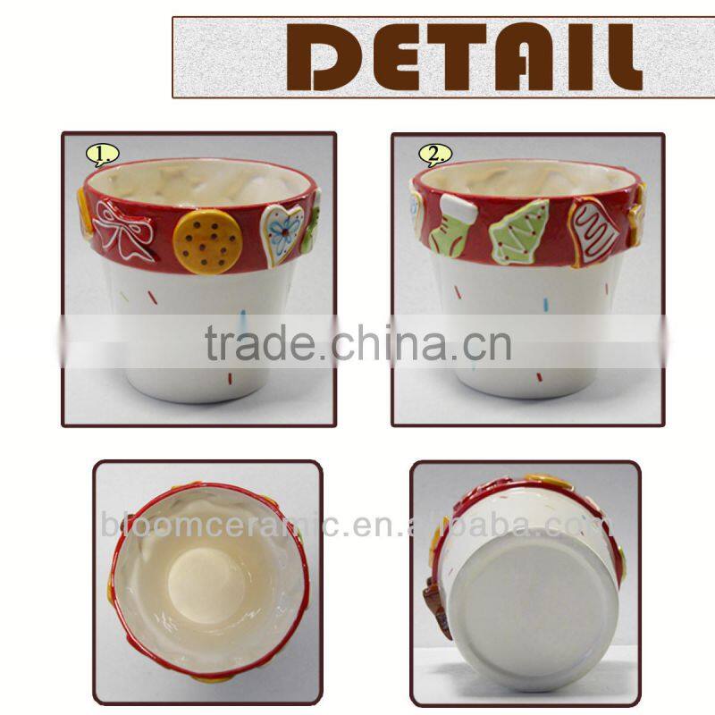 Cheap porcelain lightweight flower pot