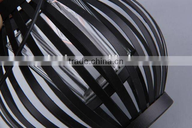 Portable Globular Painted Iron+Glass Candle Holder/Home Decoration Candlestick