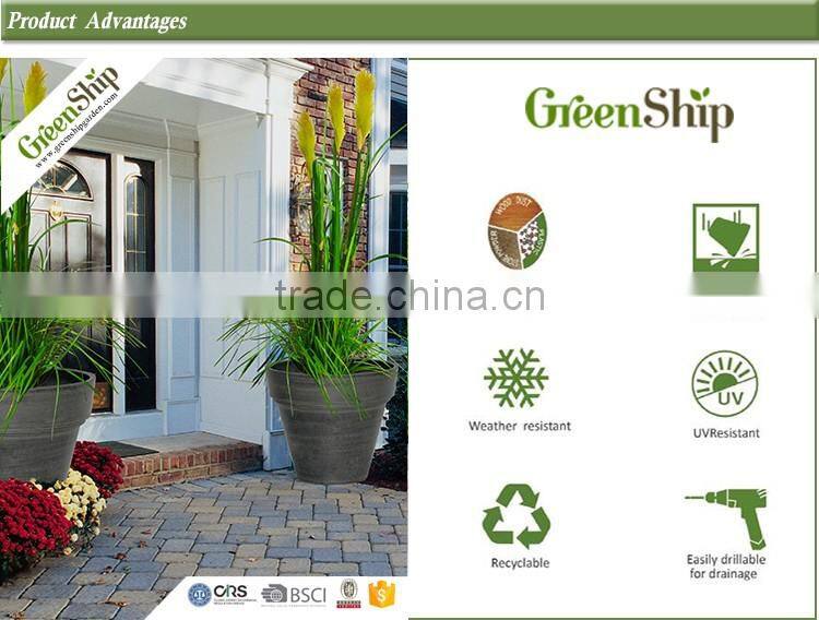 lightweight 20 years lifetime round coloful outdoor garden pot