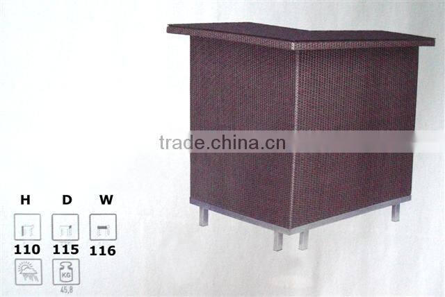 Vintage Rattan Bar Counter Match With High Chair Bar Stool