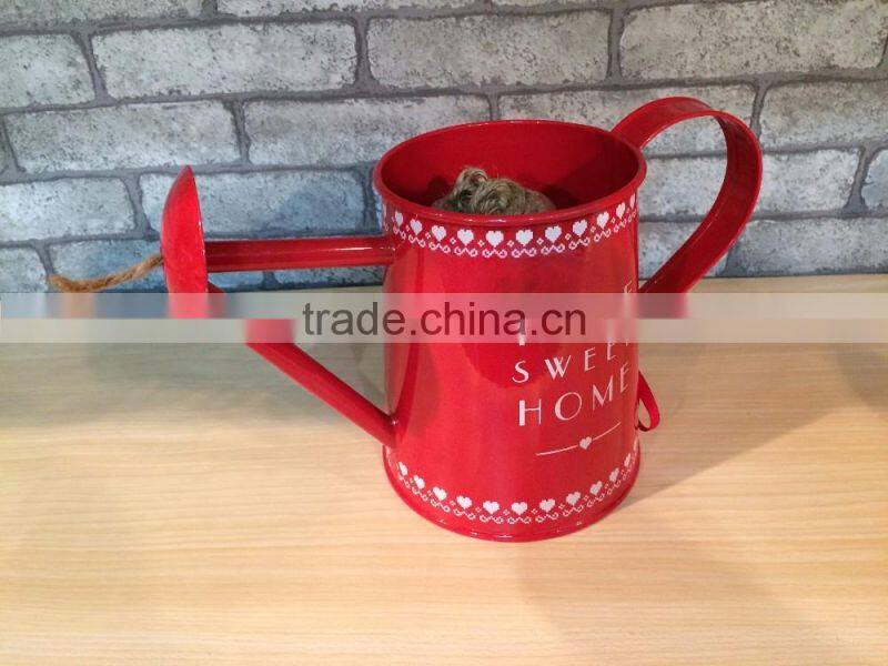 Decorative Mini Metal Wedding Christmas Party Watering Can Tin Pails