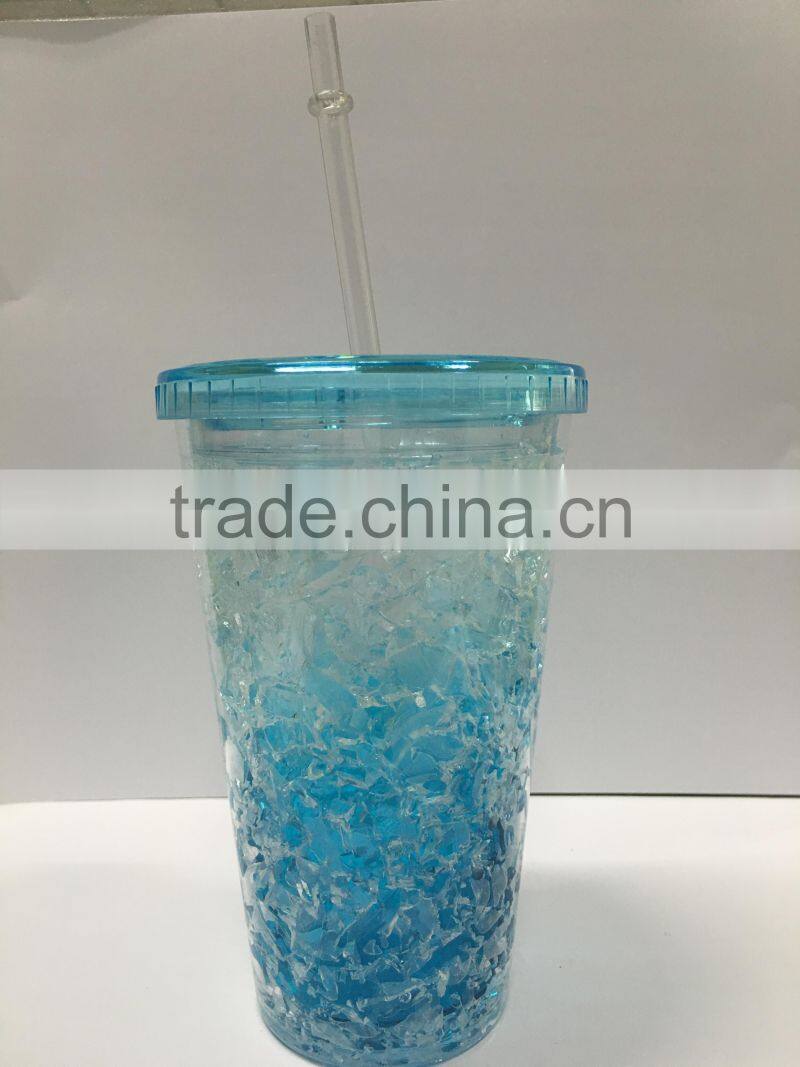 Hot sell Custom Printed Ice Mug Beer Double Wall