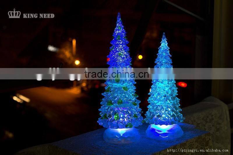 plastic acrylic artificial led christmas tree wholesales