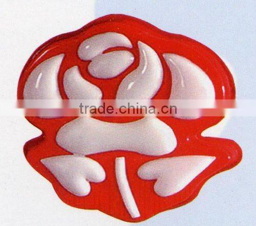 oem factory thermo plastic vacuum forming acrylic craft with flower shape