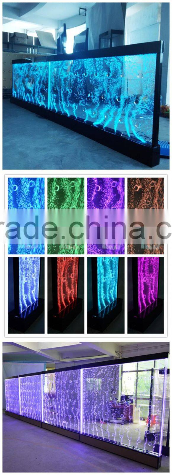 bar decorative screen room divider acrylic led water bubble wall