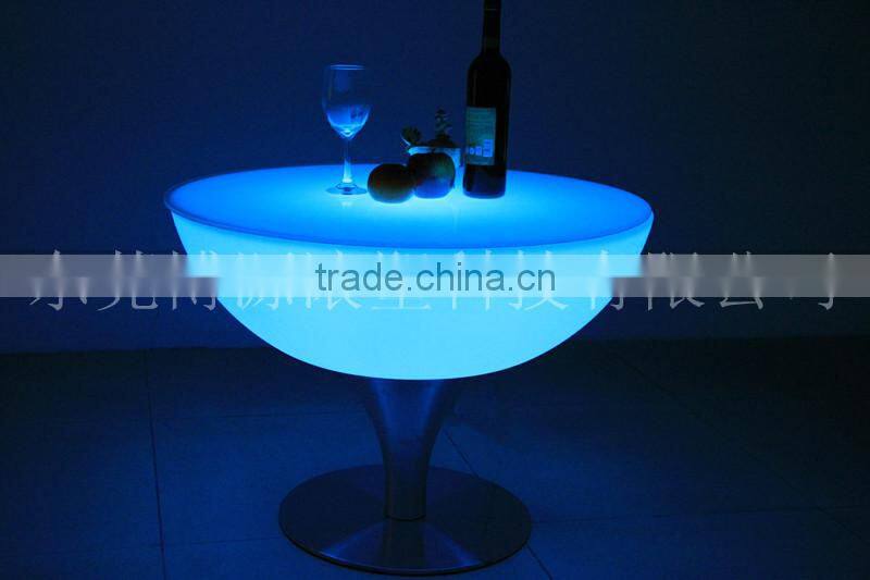 Color changing wholesale plastic home furniture coffee dest led table