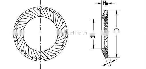 DIN9250 Serrated Safety Washer