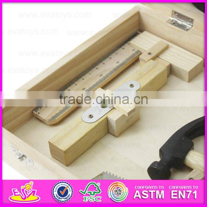 2016 new design children wood tool toy,top fashion baby wood tool toy,popular kids wood tool toy W03D065