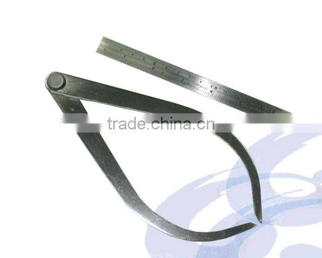 2PC Caliper High Carbon Steel Measuring Straight Ruler tools