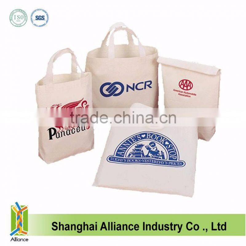 Wholesale Promotional Shopping Reusable Tote Plain White Cotton Bag