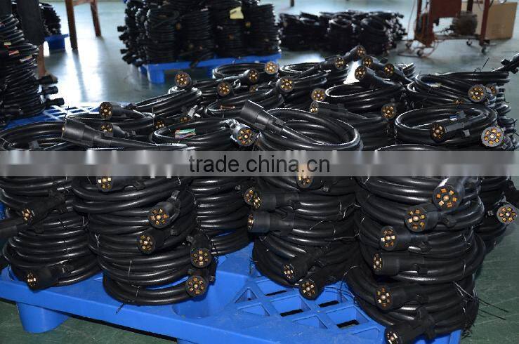 S30075 7 Way Trailer Cord RV Camper Connector Cable with Molded Plug