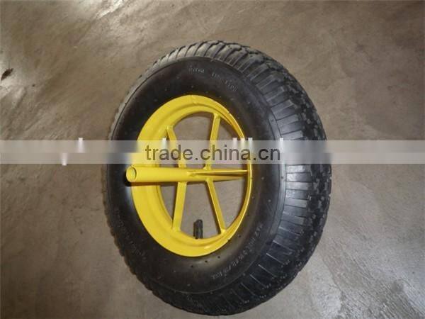 For wheelbarrow hot sale 3.50-8 pneumatic rubber wheel