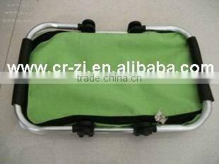 GRENN COLOR&Hot sale&Alumiu shopping Cart / folding basket / reusable shopping basket