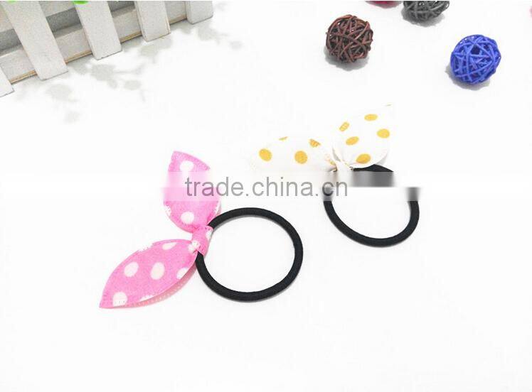 Rabbit ear hair ring kids bows hair ring hair accessories Factory wholesale
