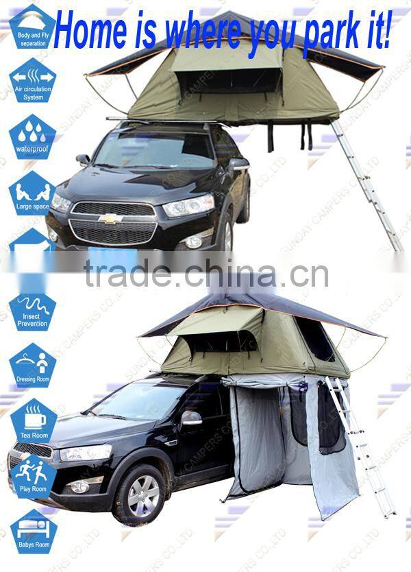 Vehicle Roof Top Tent with Annex