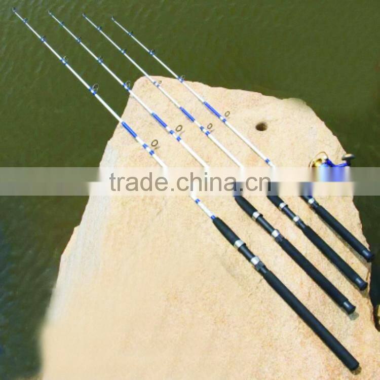 factory cheap two Sections 1.35m 1.5m 1.65m 1.8m 2.1m 2.4m 2.7 m 100-250 CW Fiberglass Surf Fishing Rod
