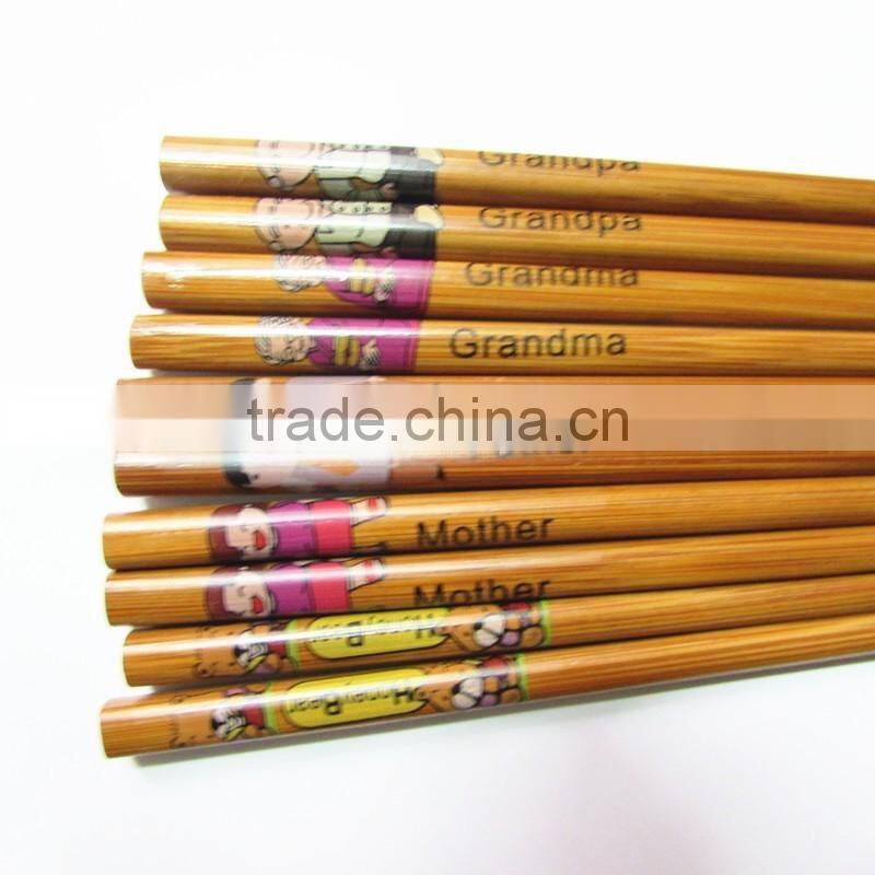 eco-friendly wholesale bamboo chopstick with logo