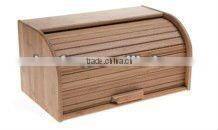Hotest wholesale natural bamboo bread box with lid