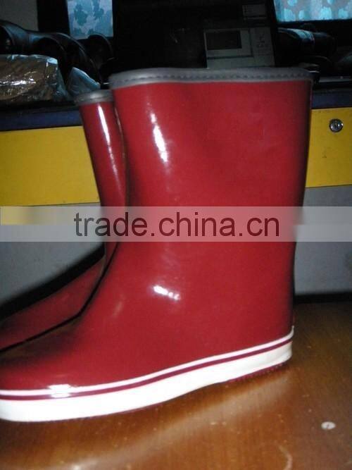 rubber rain boots flat sole outdoor eco-friendly rain boots