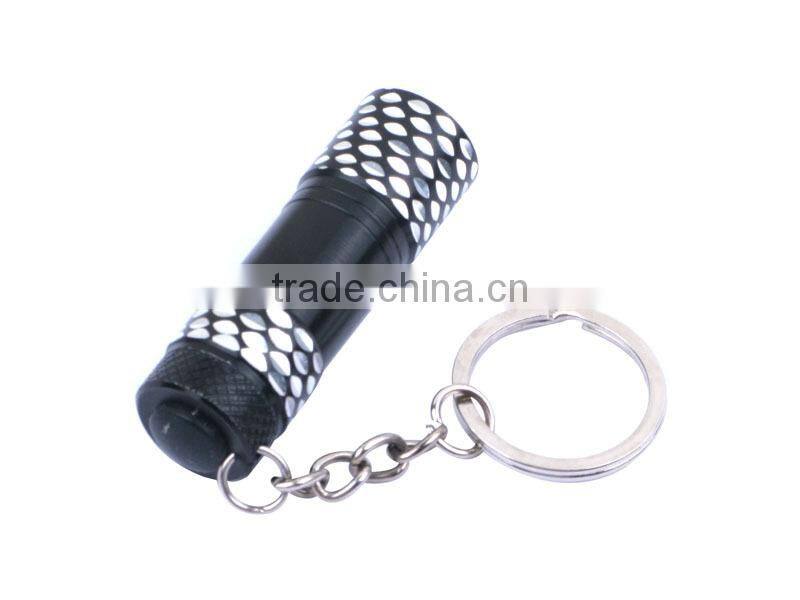 Promotional Mini 3*LED Bulbs Aluminium alloy Flashlight Keychain
