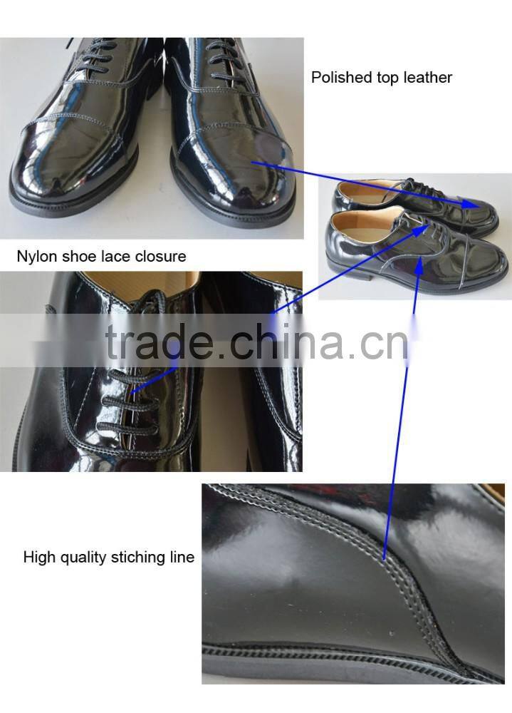 black business men genuine leather shoes