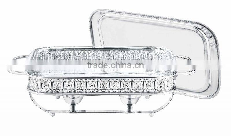 3Liter Small gold & silver chafing dish luxury chafing dish oval chafing dish