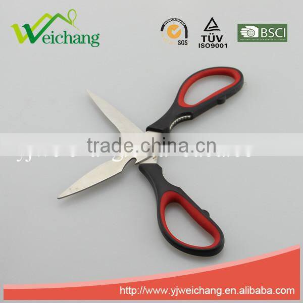 WCJ722 premium Soft grip Scissors Multifunction Stainless Steel Multifunction Stainless Steel Heavy Duty Kitchen Scissors