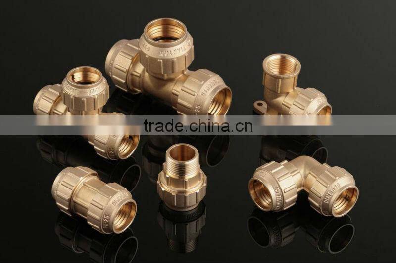 PE PIPE BRASS FITTING COUPLING
