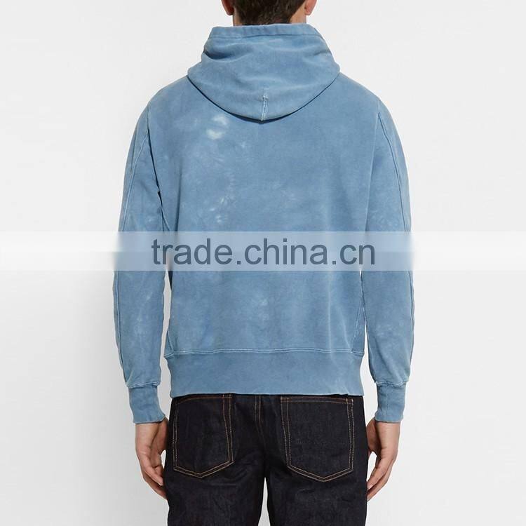 adult elastic cuffs polar fleece stone washed hoodie