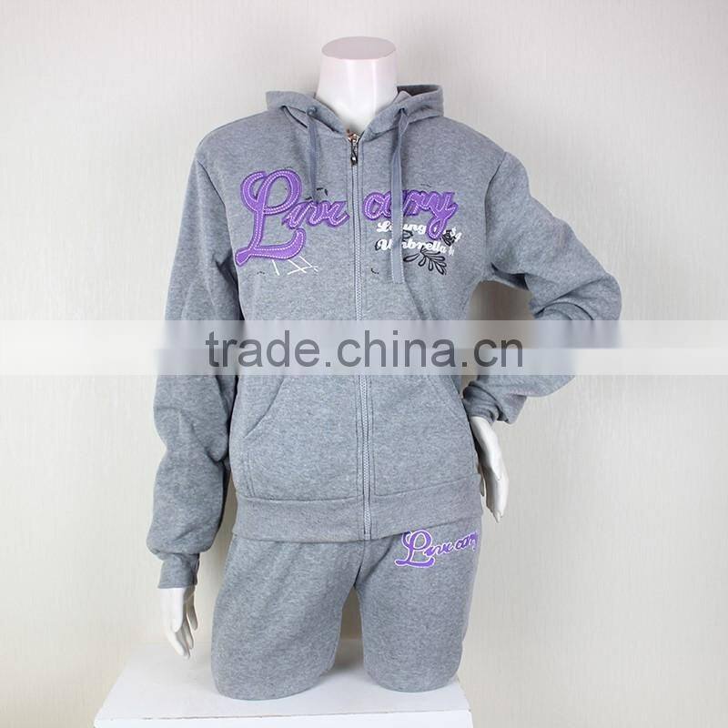 New Design Women Custom Casual Sports Wear Custom Embroidered trakcsuit