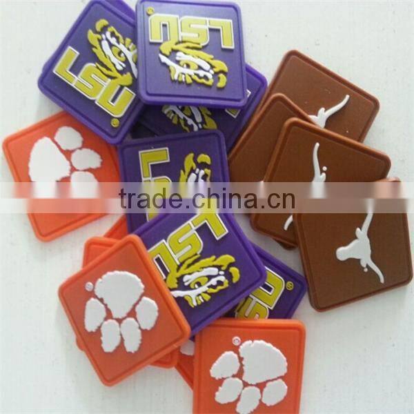 Custom 3d pvc rubber patch for clothing garments
