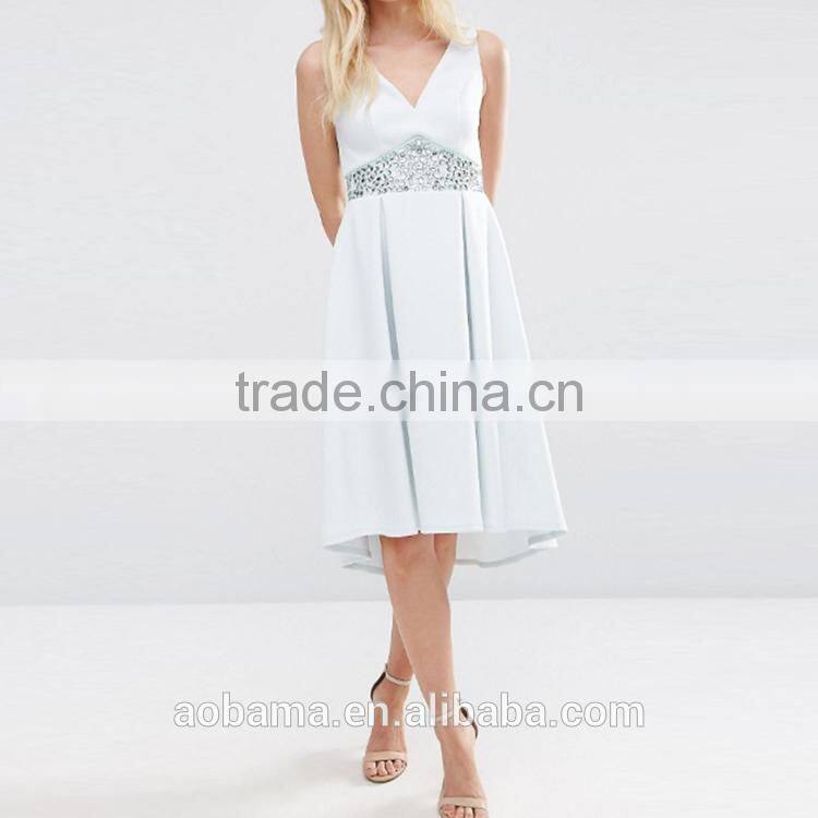 bodycon sleeveless Front short long back cocktail dresses party dresses