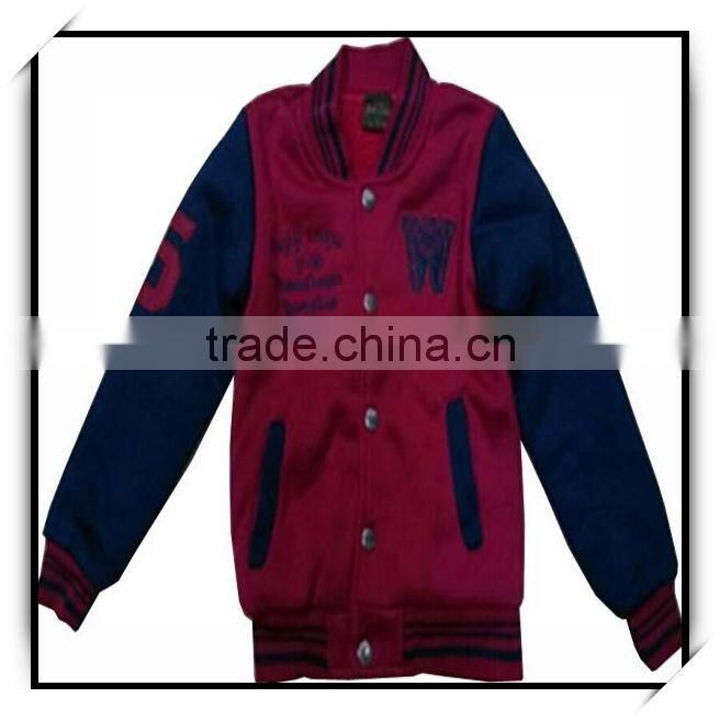 Custom fashion college wholesale varsity sports jacket boys