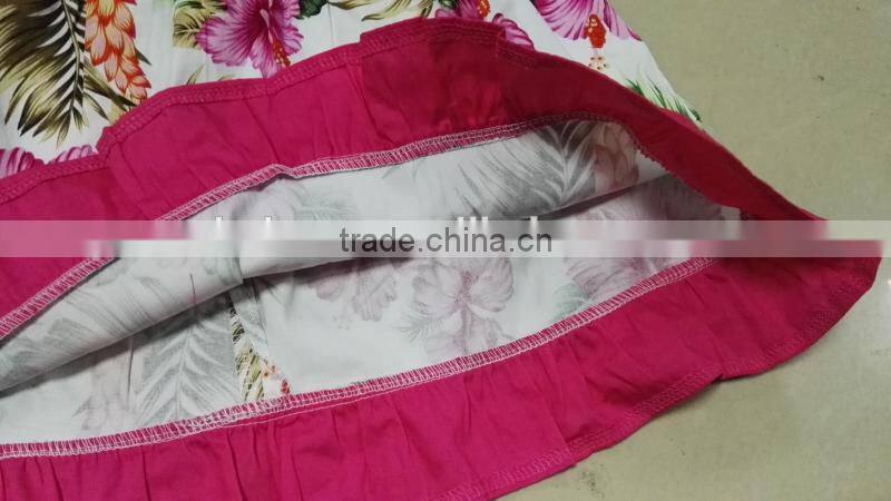 Girl's new design high quality summer printed dress stock clearance
