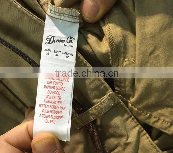 cheapest price 100%cotton pants goods in stock