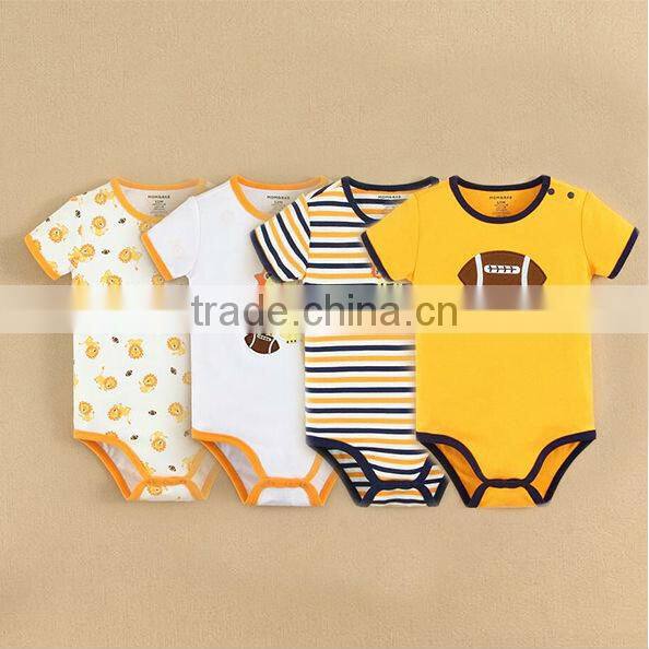 2015 Fall and Spring Newest Fashion Rompers for Baby Boys Embroidery 100% Cotton