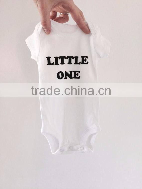 Short Sleeve Style and newborn to 18/24 months Age baby onesie clothes manufacturer