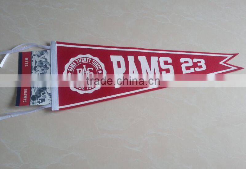 wholesale silk screen pennant