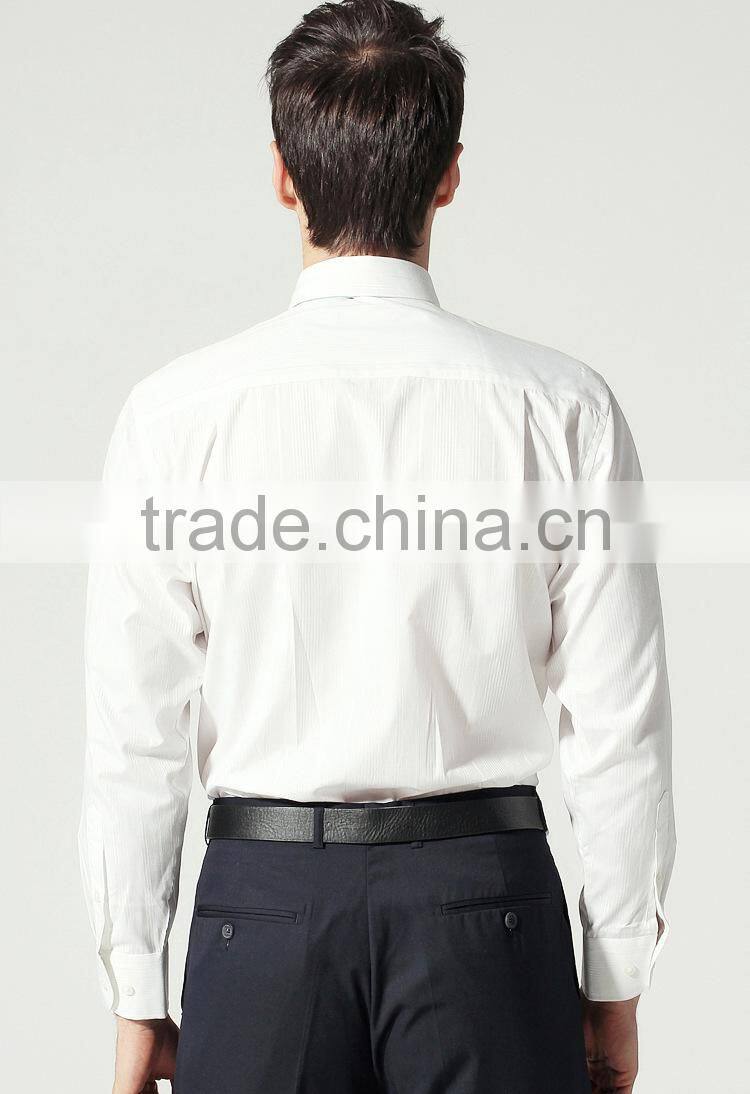 classic design mens dress shirt (White/Pink)