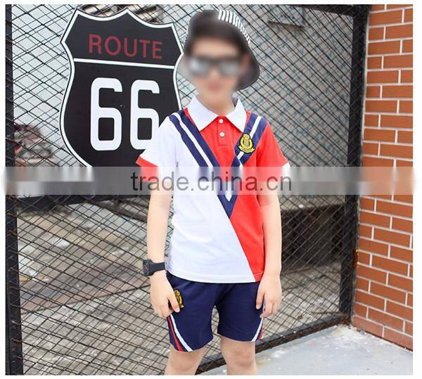 Custom top qualtity sailor style school uniform 100%cotton boys and girls school suits