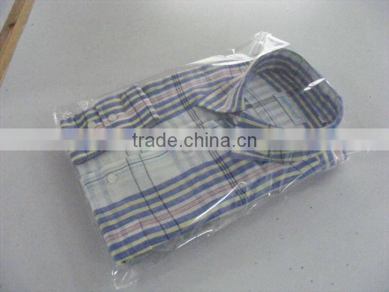 men's yarn dyed checked linen shirt