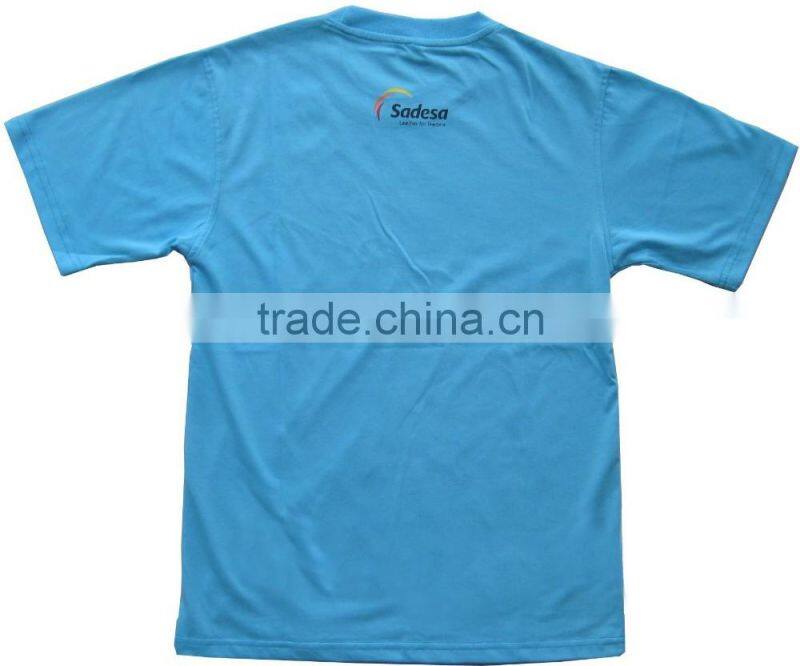 Custom school logo printed student t shirt for outside activity