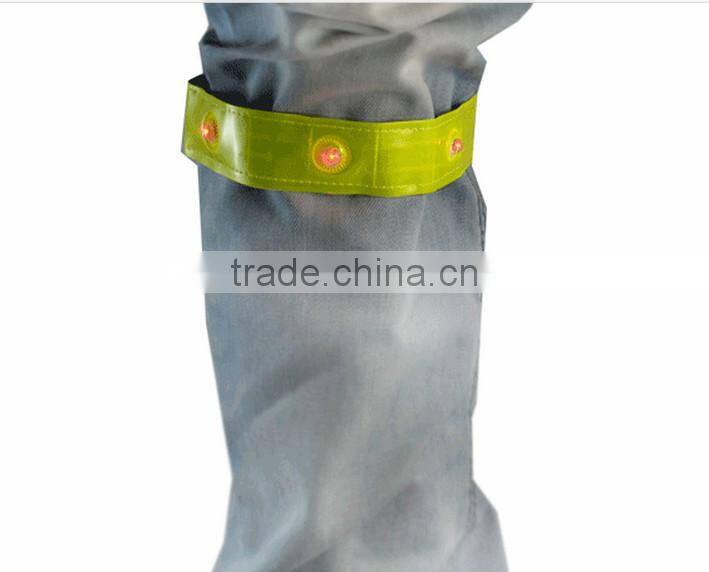 Dongguan New version reflective slap wrap wrist band and safety LED reflective armbands