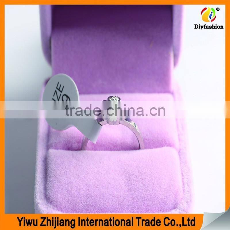 fashion stainless steel jewelry finding four-leaf Clover design ring