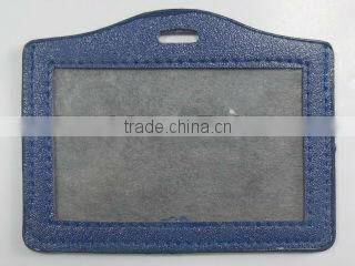 visiting necklace metal business pu plastic id card holder