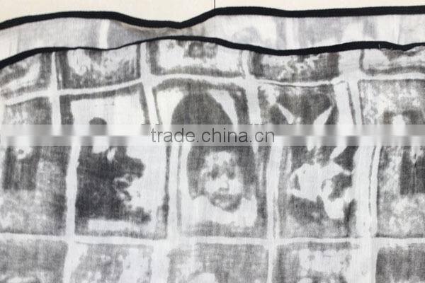 new design fashion ladies printed cotton scarf